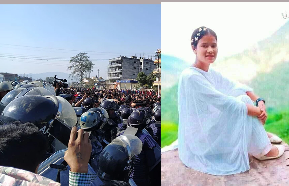 वीरेन्द्रनगरमा तनाव : टिपरको ठक्करबाट युवकको मृत्यु, युवतीले गरिन् आत्महत्या