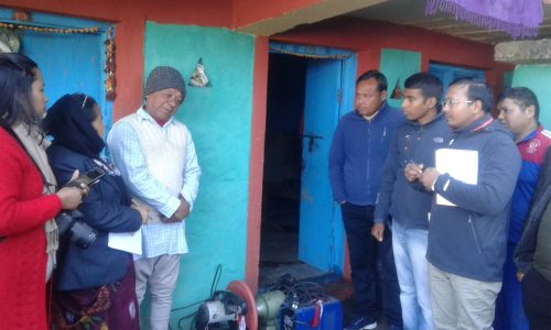 सल्यानमा कर्णाली प्रदेश सरकारबाट भएका योजनाहरुको निरिक्षण