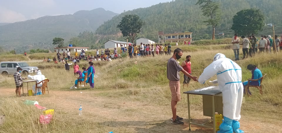 भारतबाट आएका बनगाड कुपिण्डेका चार सयको आरडिटि रिपोर्ट नेगेटिभ